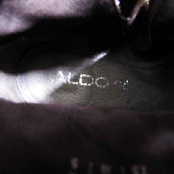 ALDO Tan/Brown Strappy Block Heel, Booties SZ 7.5 - Picture 2 of 9